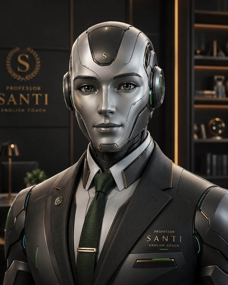 Professor Santi adaptive English learning assistant
